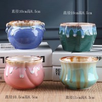 中号亮光绿花盆