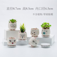 猫表情花盆-密胺碟