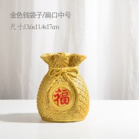 扁口福袋-中号金色